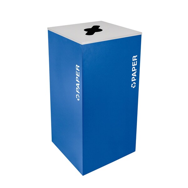 Ex-Cell Kaiser 36-Gal. Square Receptacle - Paper decal, Blue RC-KD36-P RYX - main